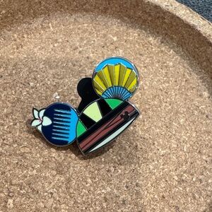 Mulan ear hat hidden Mickey wave B pin